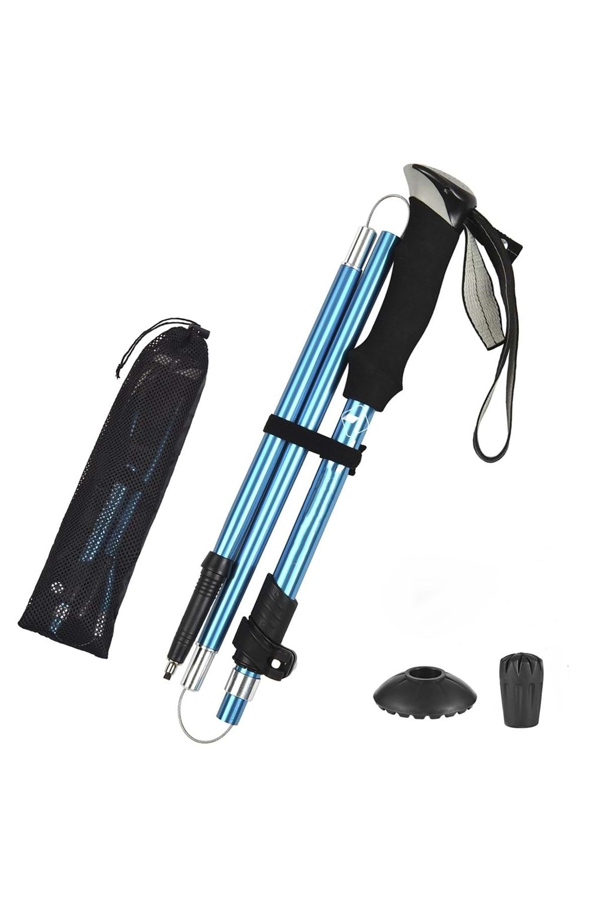 HyMark Trekking Hafif Katlanabilir 105-125cm Dağcı Doğa Kamp Yürüyüş Tırmanma Batonu