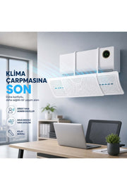 HyMark Askılı Ayarlanabilir 56-95cm Klima Yönlendirici Aparat Klima Rüzgar Önleyici Deflektör