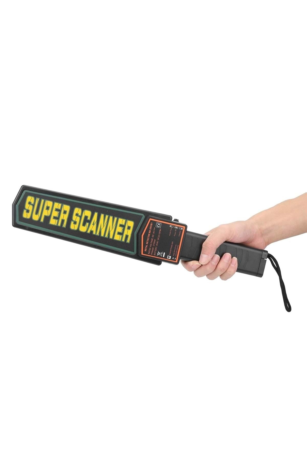 HyMark Süper Scanner MD-3003B1 El Tipi Üst Arama Dedektörü 9V Pil Dahil