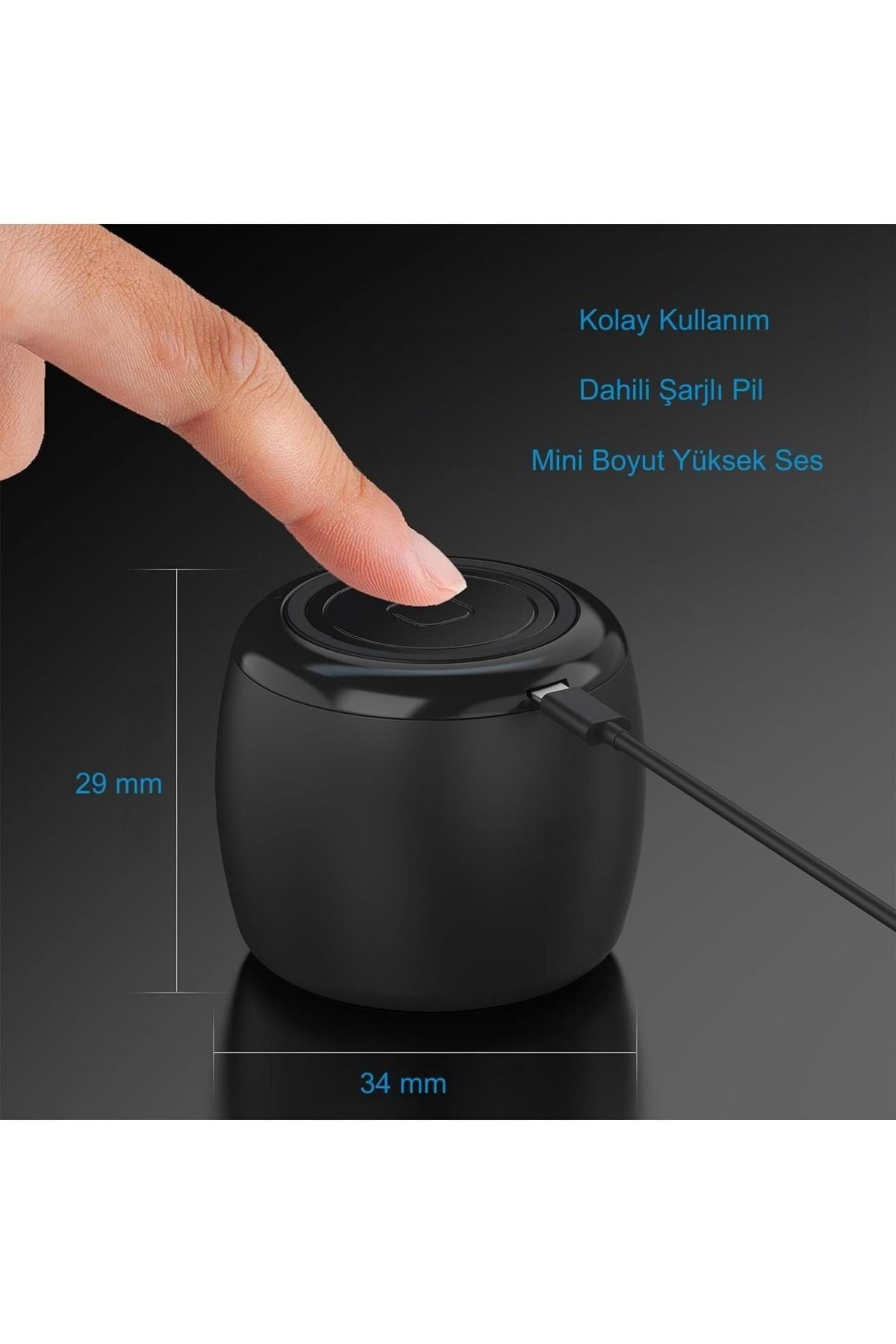 HyMark Mini Bluetooth Ses Bombası Hoparlör Mini Boyut Yüksek Ses Wireless Speaker
