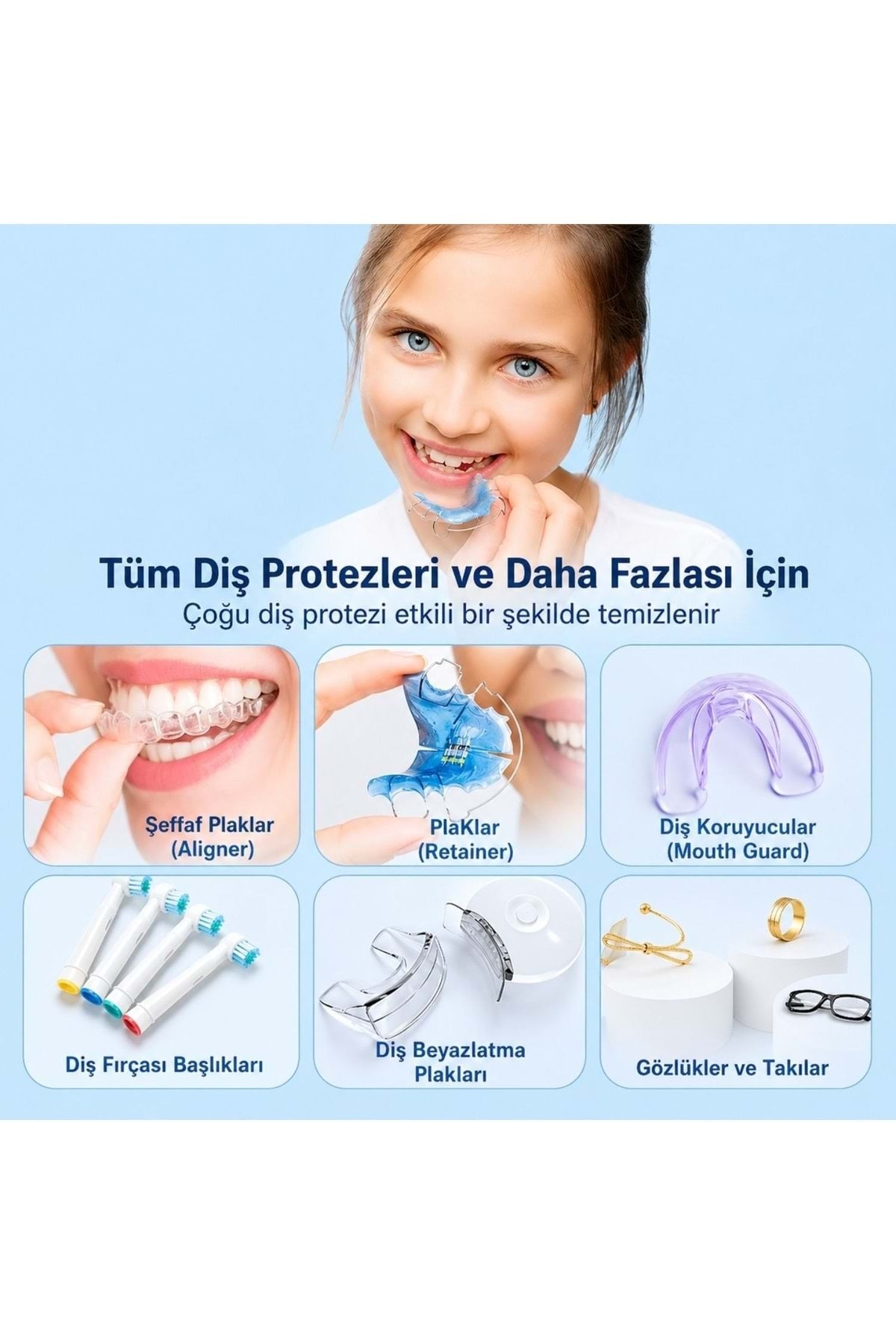 HyMark Ultrasonik Temizleyici Gözlük Takı Temizleme Makinesi 220V Dijital Ultrasonik Yıkama Cihazı