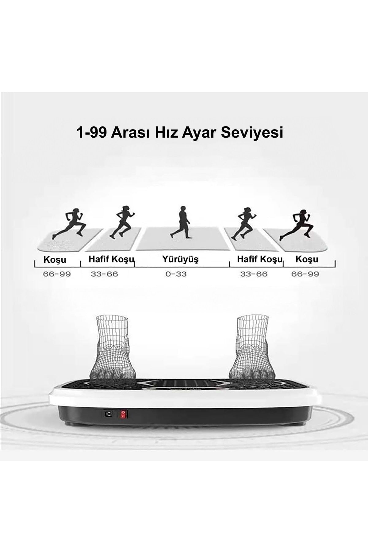 HyMark Fitness Egzersiz ve Kondisyon 120 kg Taşıma Titreşimli Yağ Yakma Spor Vücut