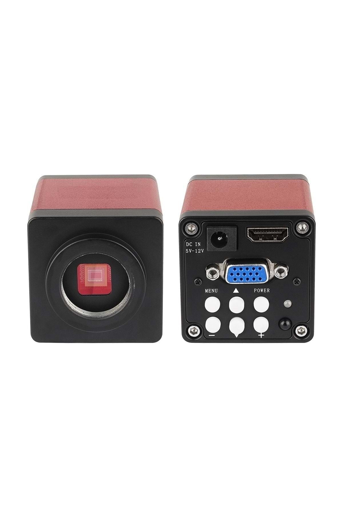 HyMark 13mp Hd 60f/s Endüstriyel Mikroskop Kamera 130xc Montaj Lensi 56 Led Halka Işık