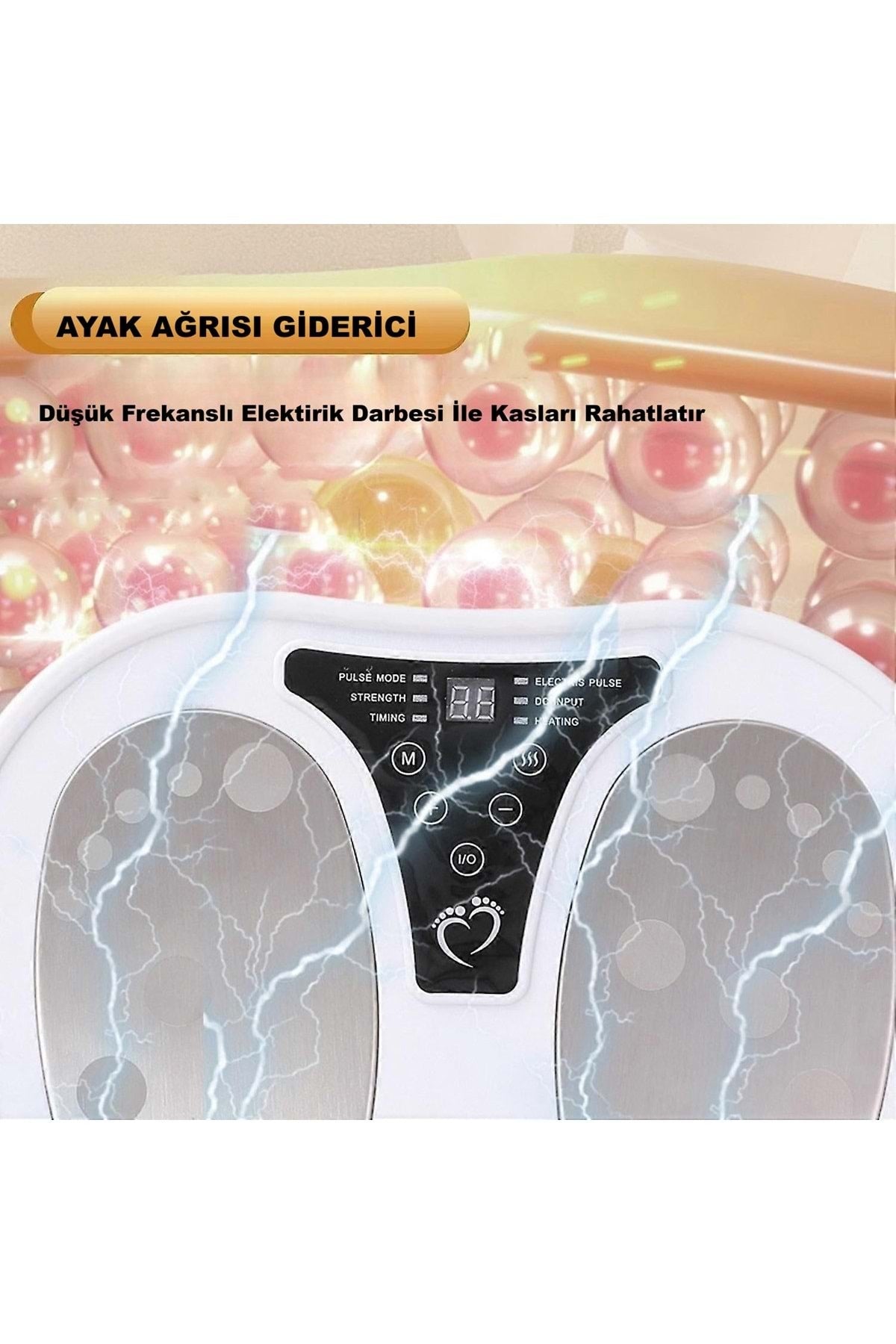 HyMark Ayak Masaj Cihazı Kumandalı Elektrikli Akupunktur Noktaları Ayak Bacak Terapisi