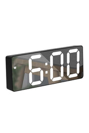 HyMark Aynalı Termometre Alarm Takvimli Led Dijital Modern Masa Saati/ADPT