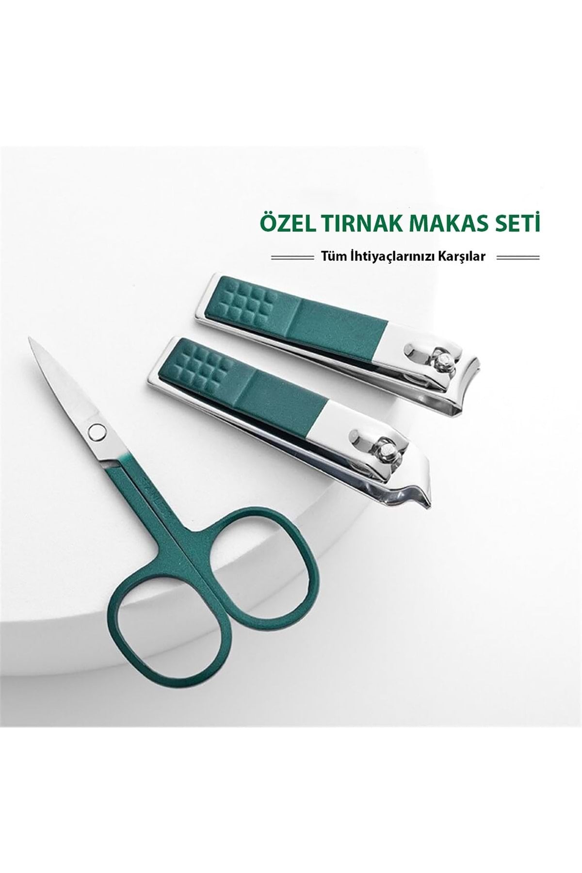 HyMark 6 Parça Deri Çantalı Manikür Pedikür Özel Tırnak Makası Seti