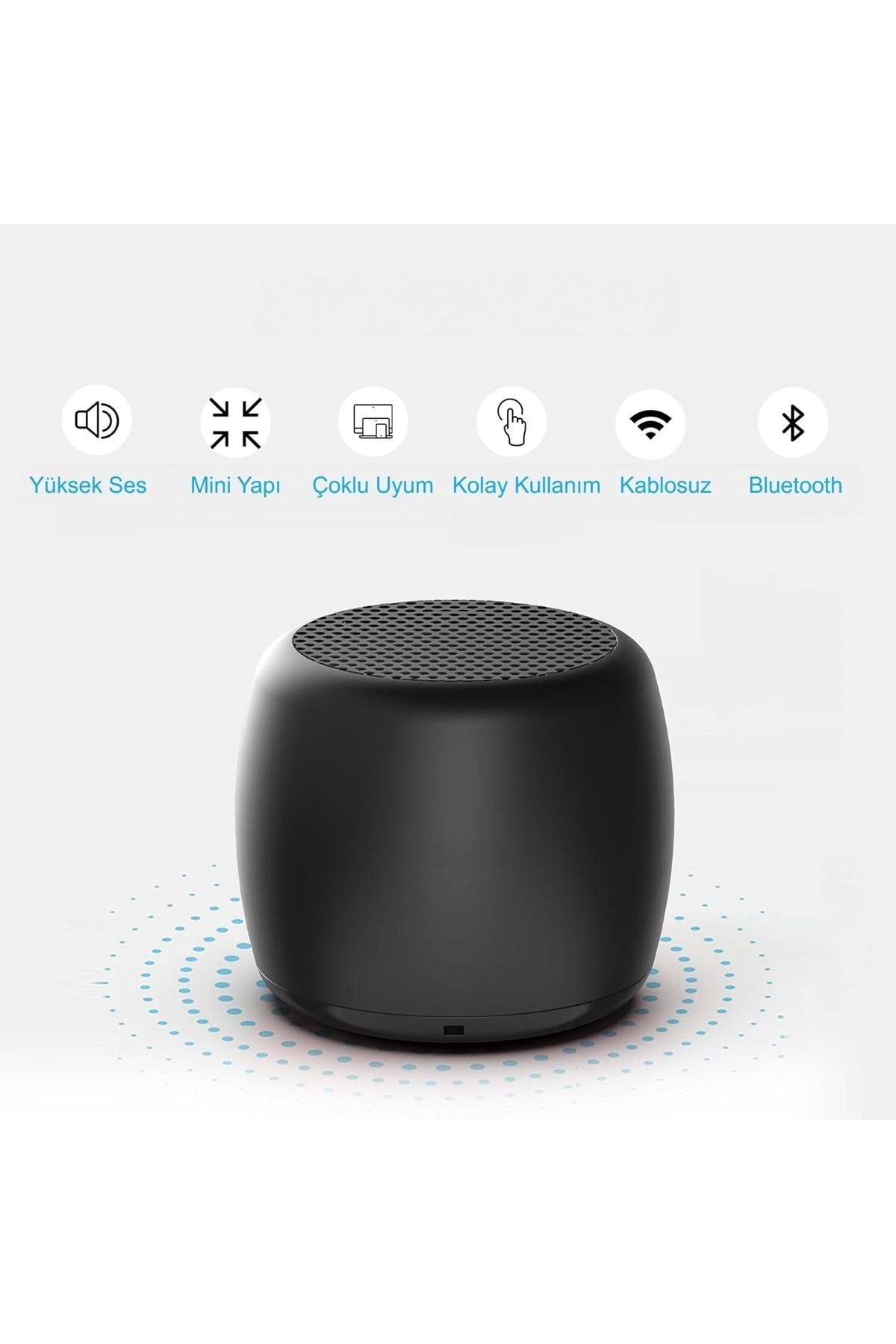 HyMark Mini Bluetooth Ses Bombası Hoparlör Mini Boyut Yüksek Ses Wireless Speaker