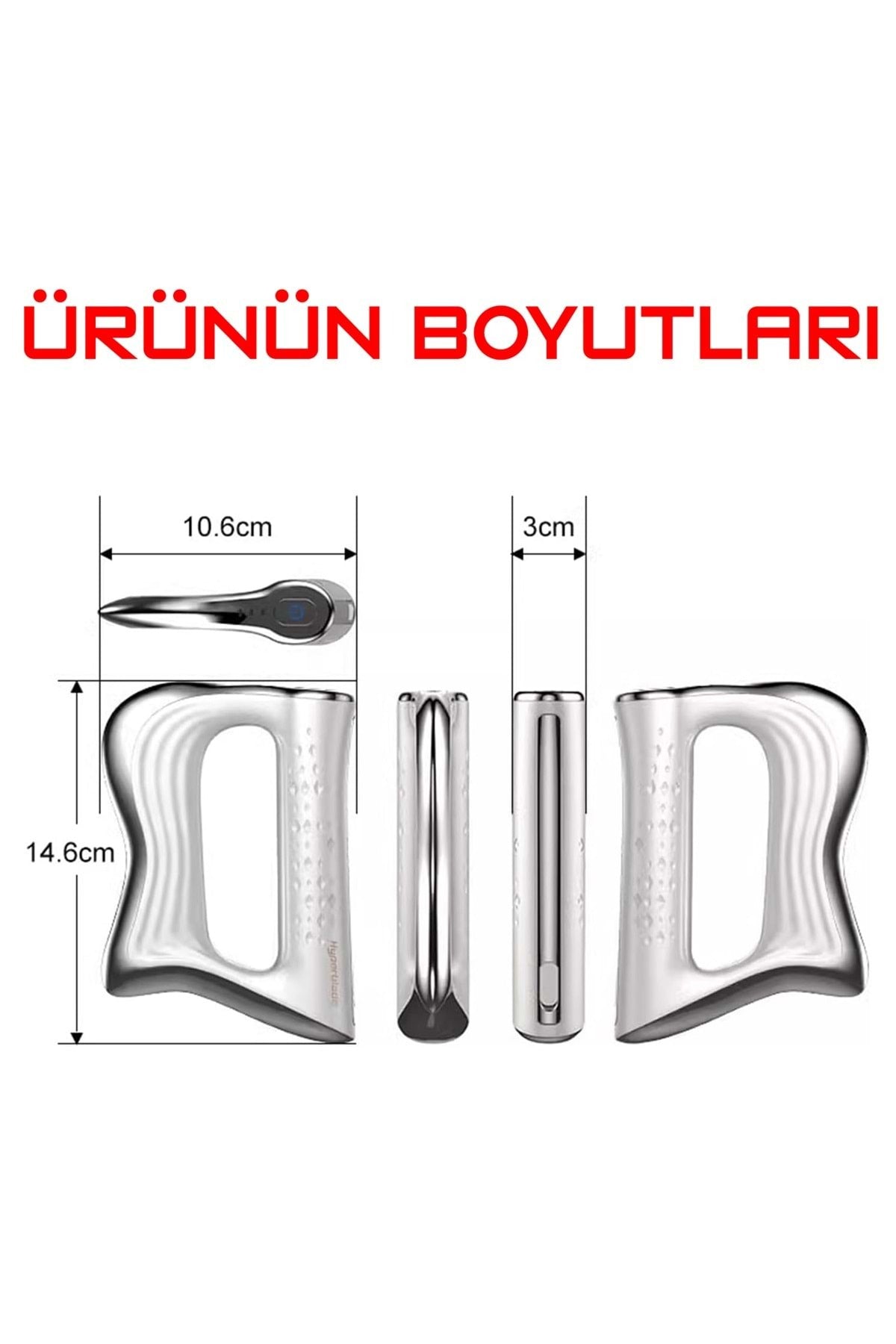 HyMark Elektrikli Fasya Bıçağı Boyun ve Omuz Kas Rahatlatıcı 3 Kademeli Titreşimli Masaj Aleti