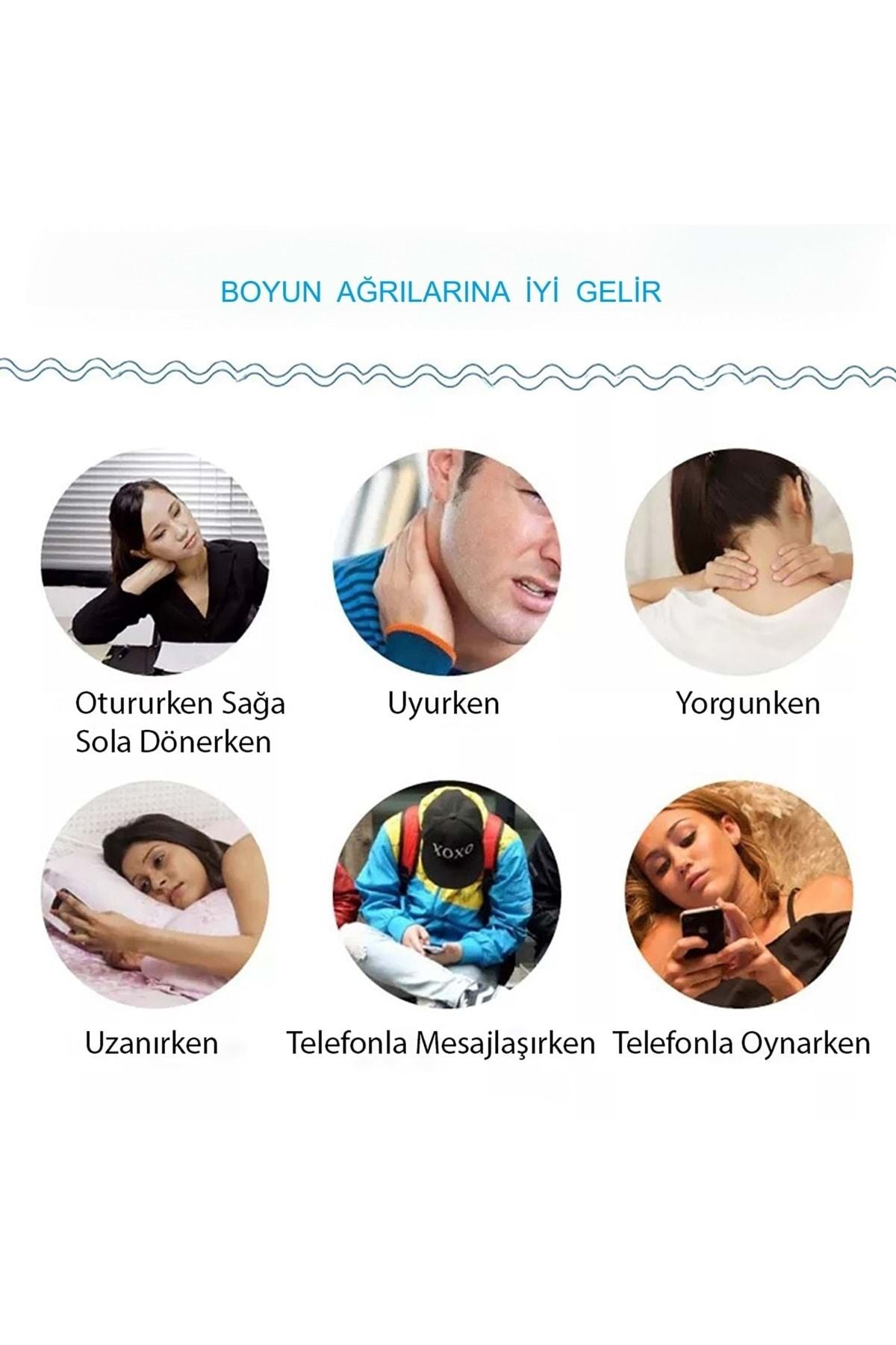HyMark Servikal Masaj Boyun Omuz USB Şarjlı Masaj Aleti Fizik Tedavi Manyetik Cihazı