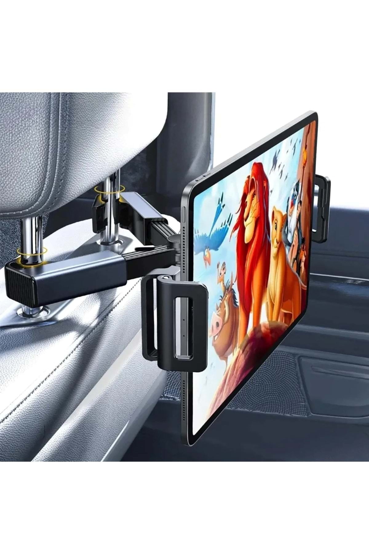 HyMark Araba Kafalık 12.9 İnç Araç Arka Koltuk Evrensel Tablet ve Telefon Tutucu 360° Dönebilir