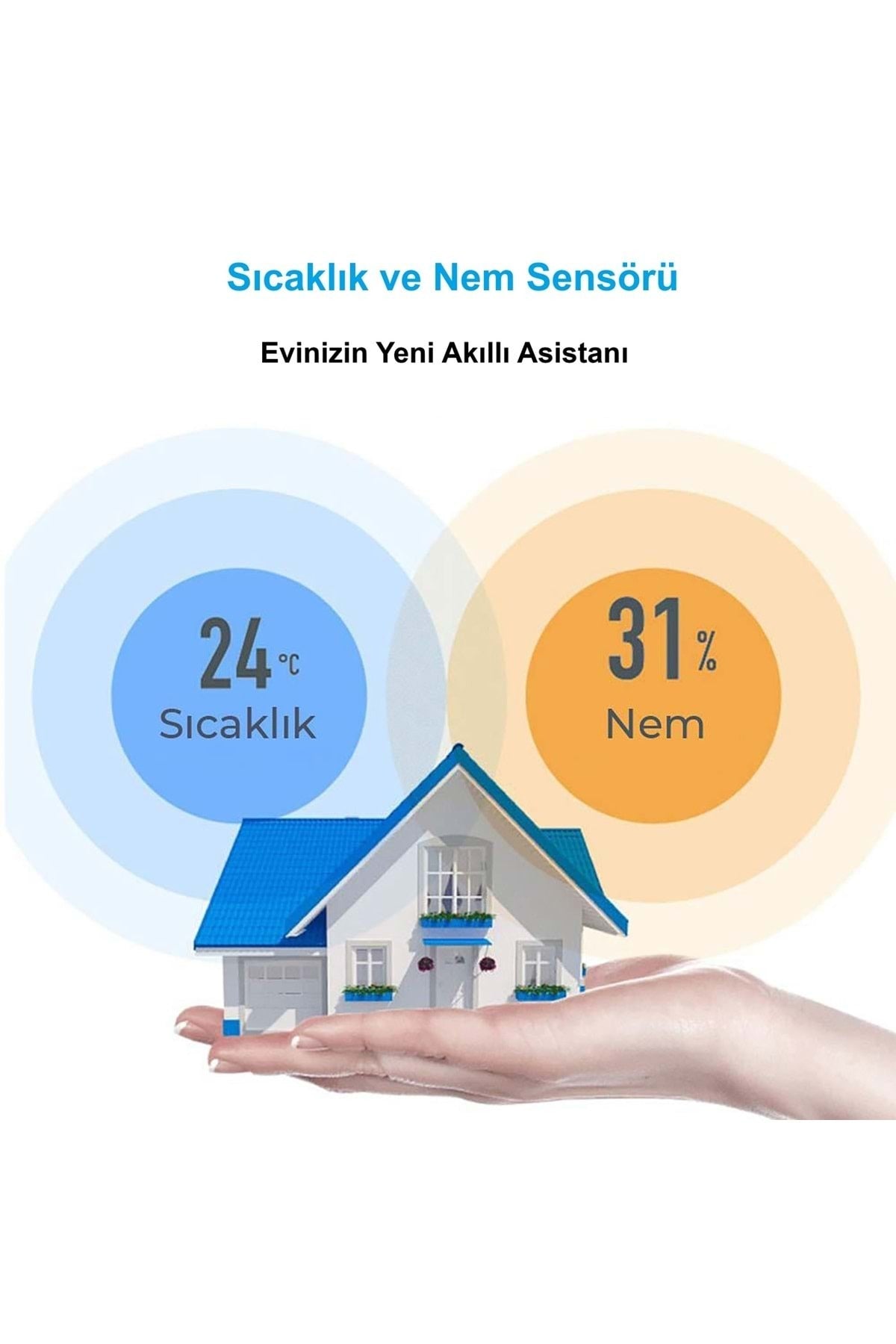HyMark ZigBee Tuya Akıllı Yaşam Uygulaması Sıcaklık Nem Sensörü LCD Ekran APP Kontrol