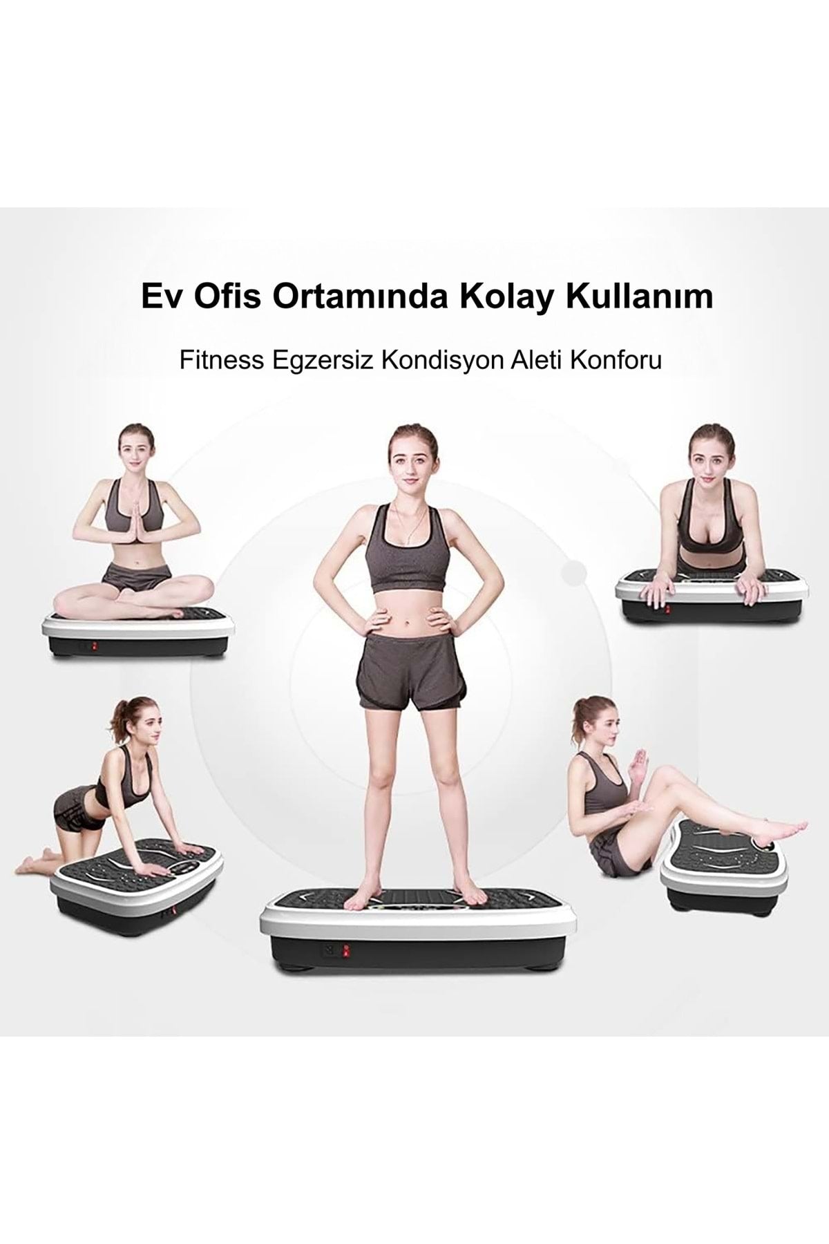 HyMark Fitness Egzersiz ve Kondisyon 120 kg Taşıma Titreşimli Yağ Yakma Spor Vücut