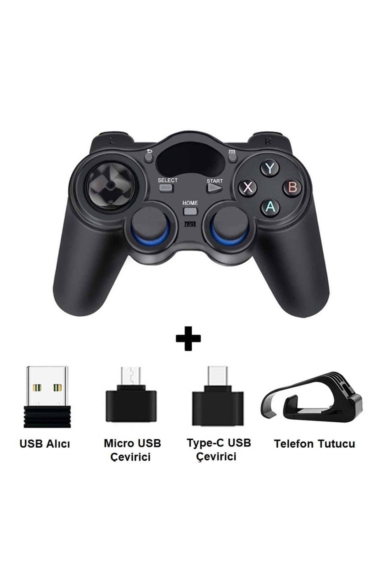 HyMark 2.4ghz Android Telefon Kablosuz Oyun Kolu Gamepad Pc Tv Box Ps3
