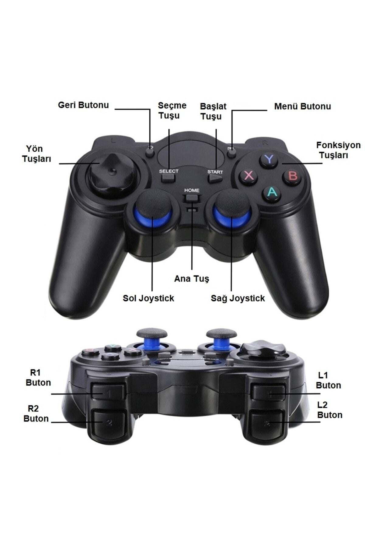 HyMark 2.4ghz Android Telefon Kablosuz Oyun Kolu Gamepad Pc Tv Box Ps3